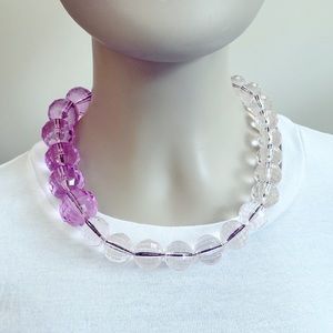 J. Crew Crewcuts chunky purple bead necklace